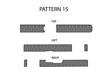 Laser Engraving Template for Glock 19 Slide Pattern 15 Top Left Right