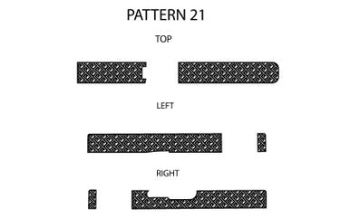 Laser Engraving Template for Glock 19 Slide Pattern 21 Top Left Right