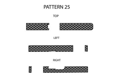 Laser Engraving Template for Glock 19 Slide Pattern 25 Top Left Right