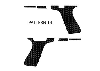 Laser Engraving Stippling Template for Glock 19 Frame Pattern 14 Left Right