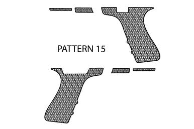 Laser Engraving Stippling Template for Glock 19 Frame Pattern 15 Left Right