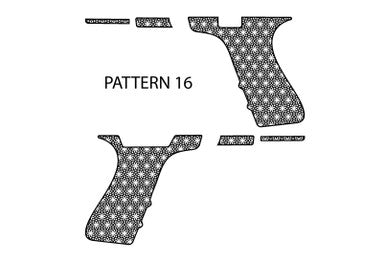 Laser Engraving Stippling Template for Glock 19 Frame Pattern 16 Left Right