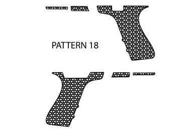 Laser Engraving Stippling Template for Glock 19 Frame Pattern 18 Left Right