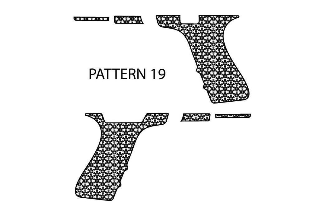Laser Engraving Stippling Template for Glock 19 Frame Pattern 19 Left Right