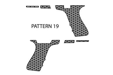 Laser Engraving Stippling Template for Glock 19 Frame Pattern 19 Left Right