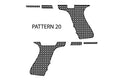 Laser Engraving Stippling Template for Glock 19 Frame Pattern 20 Left Right