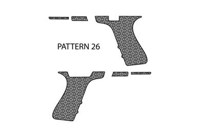 Laser Engraving Stippling Template for Glock 19 Frame Pattern 26 Left Right