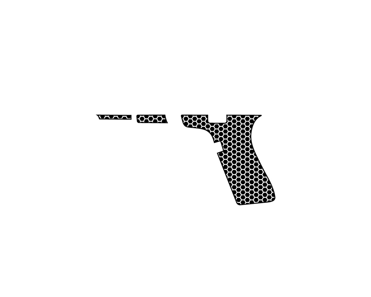 Laser Engraving Stippling Template for Glock 19 Gen 5 Frame Pattern 105 Left Right