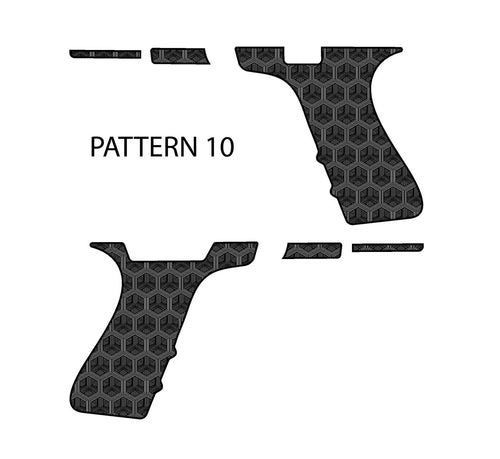 Laser Engraving Stippling Template for Glock 19 Frame Pattern 10 Left Right